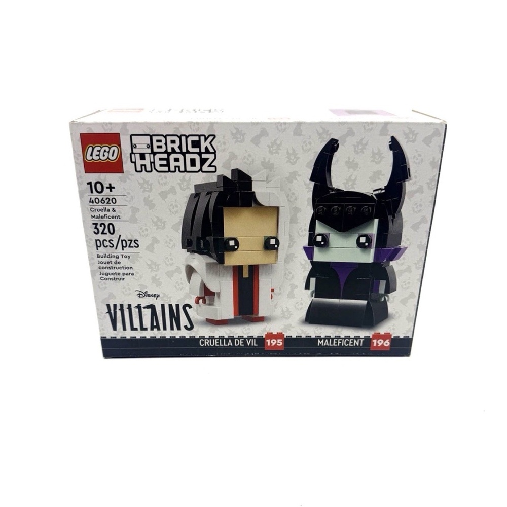 LEGO BrickHeadz 40620 Cruella & Maleficent Villains NEW/SEALED - Retired